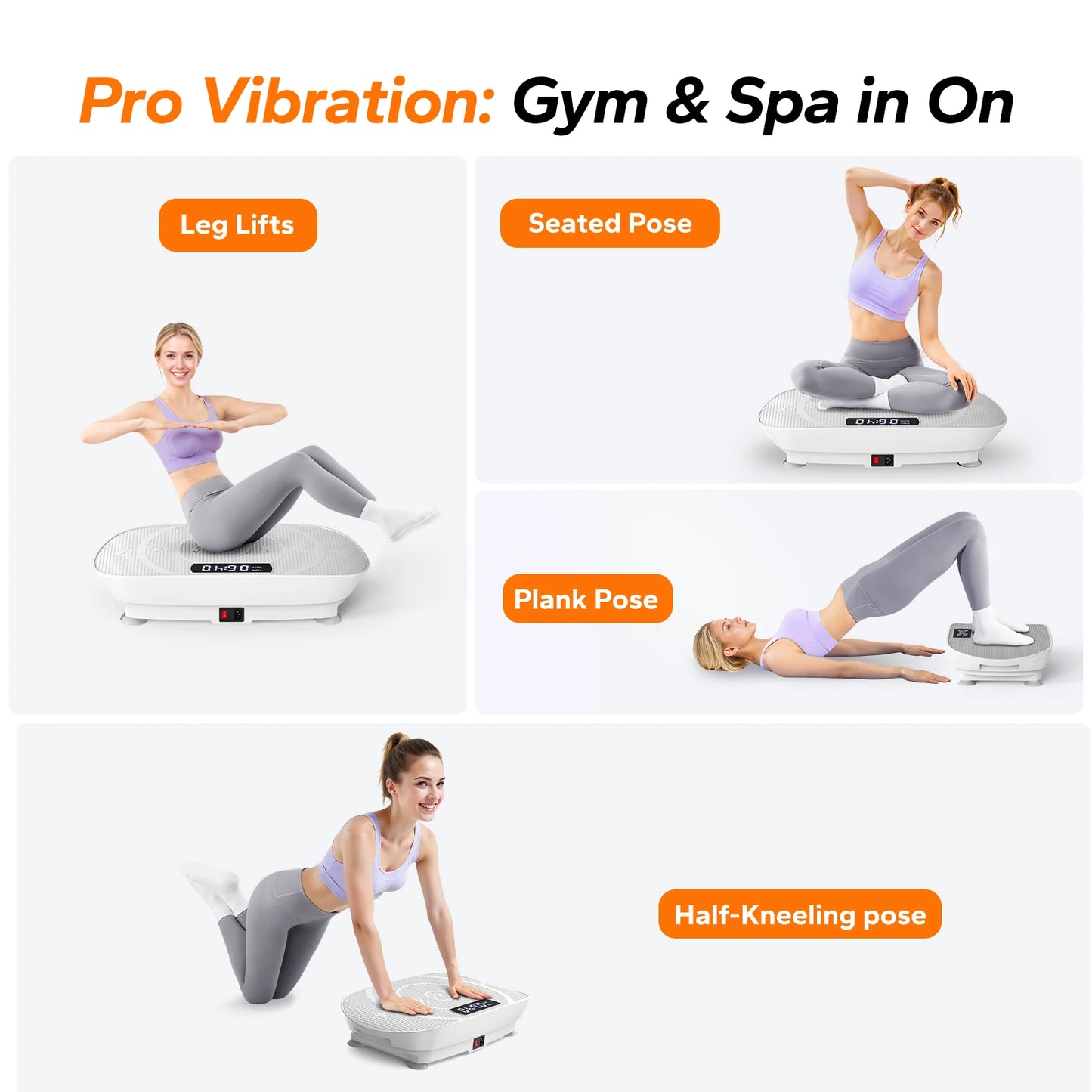 Vibration Plate Exercise Machine Whole Body Workout