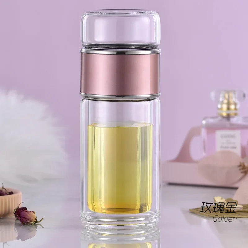 Borosilicate Glass Tea Infuser Double Layer