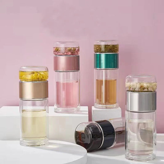Borosilicate Glass Tea Infuser Double Layer