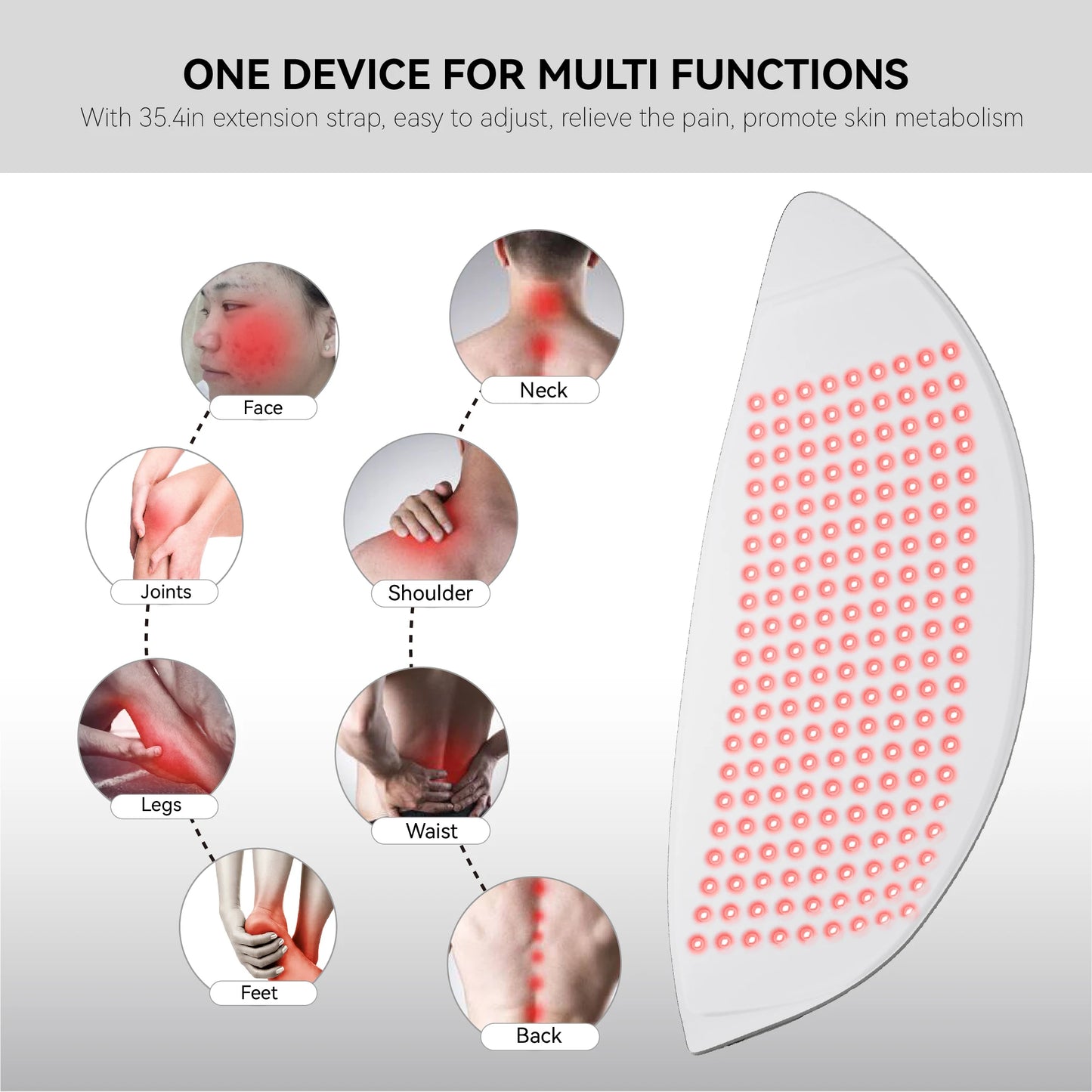 Red Light and Infrared Therapy Mask Home Care Salon Device
