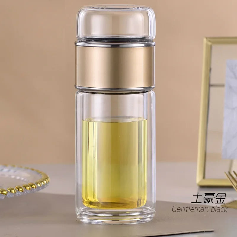 Borosilicate Glass Tea Infuser Double Layer