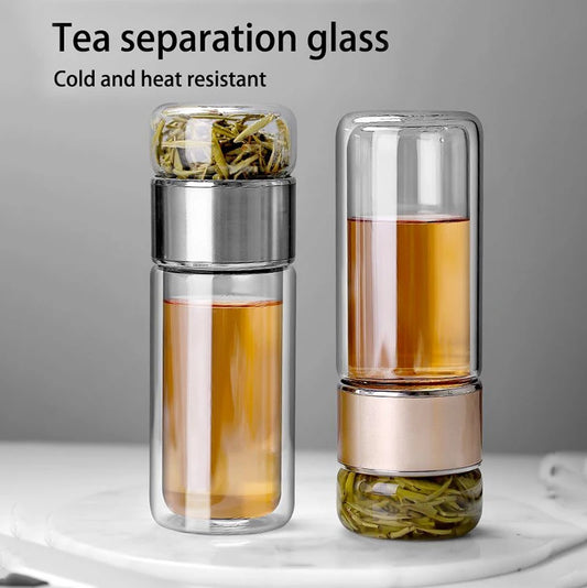 Borosilicate Glass Tea Infuser Double Layer
